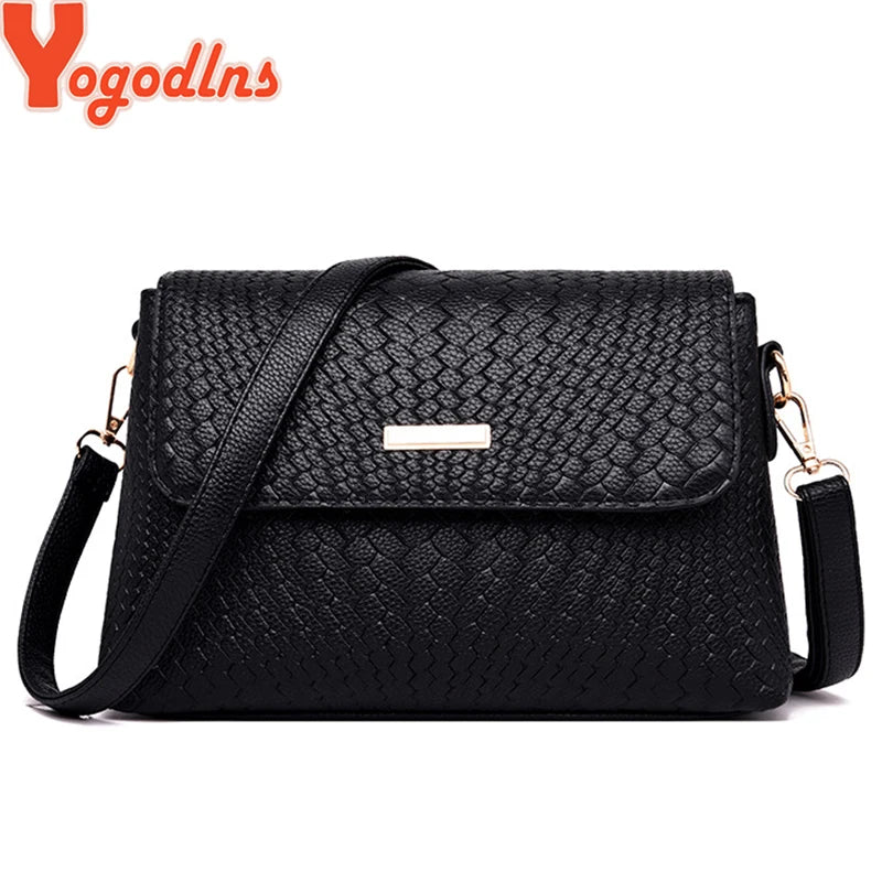 PU Leather Flap Crossbody Bag