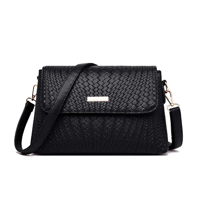 PU Leather Flap Crossbody Bag