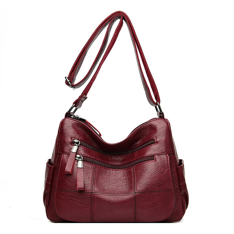 Waterproof Leather Crossbody Bag
