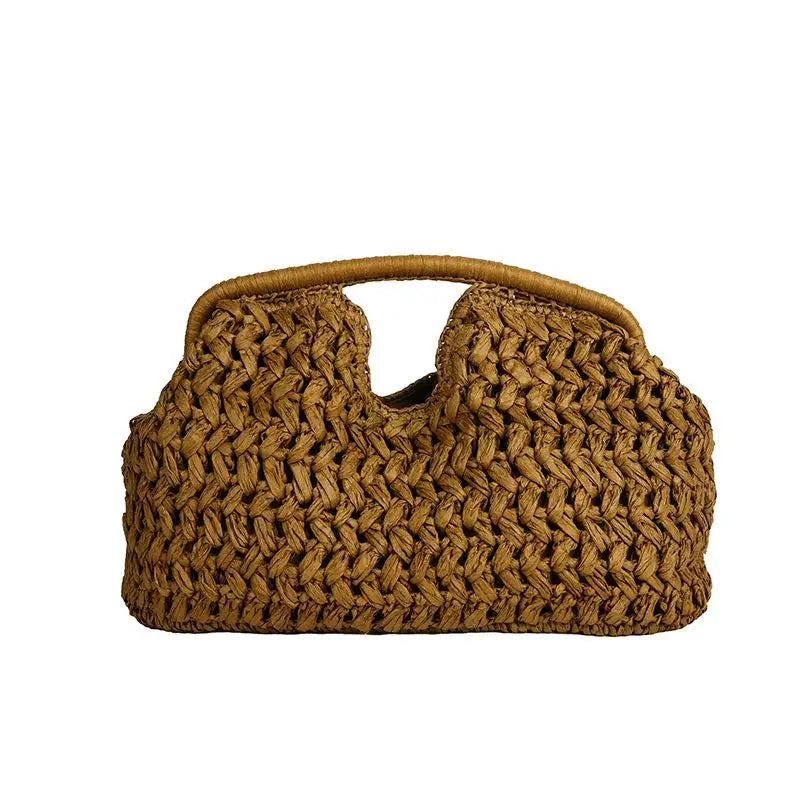 Fashion Elegant Woven Handbag Female Beach Straw Underarm Bag Versatile Exquisite Shoulder Bags Evening Bags For Women Gifts