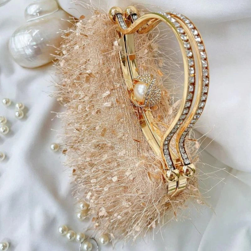 Feather Tassel Evening Clutch