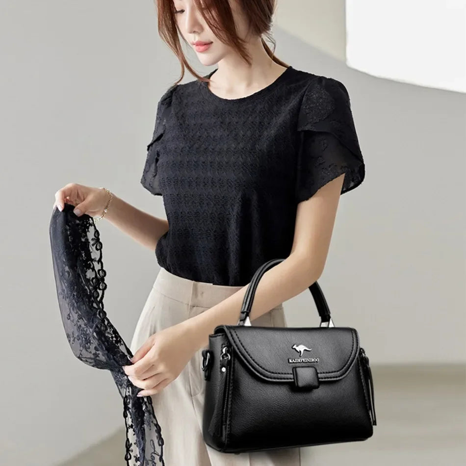 Soft Leather Crossbody Bag