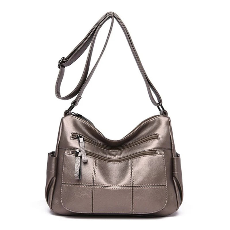 Waterproof Leather Crossbody Bag
