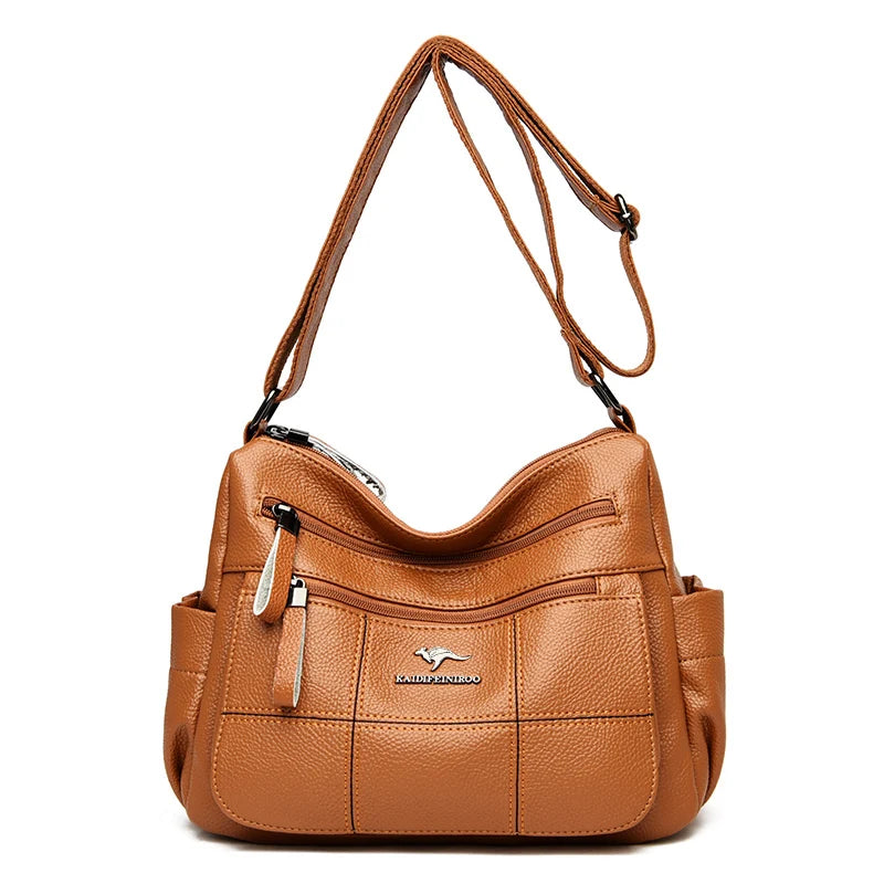 Waterproof Leather Crossbody Bag