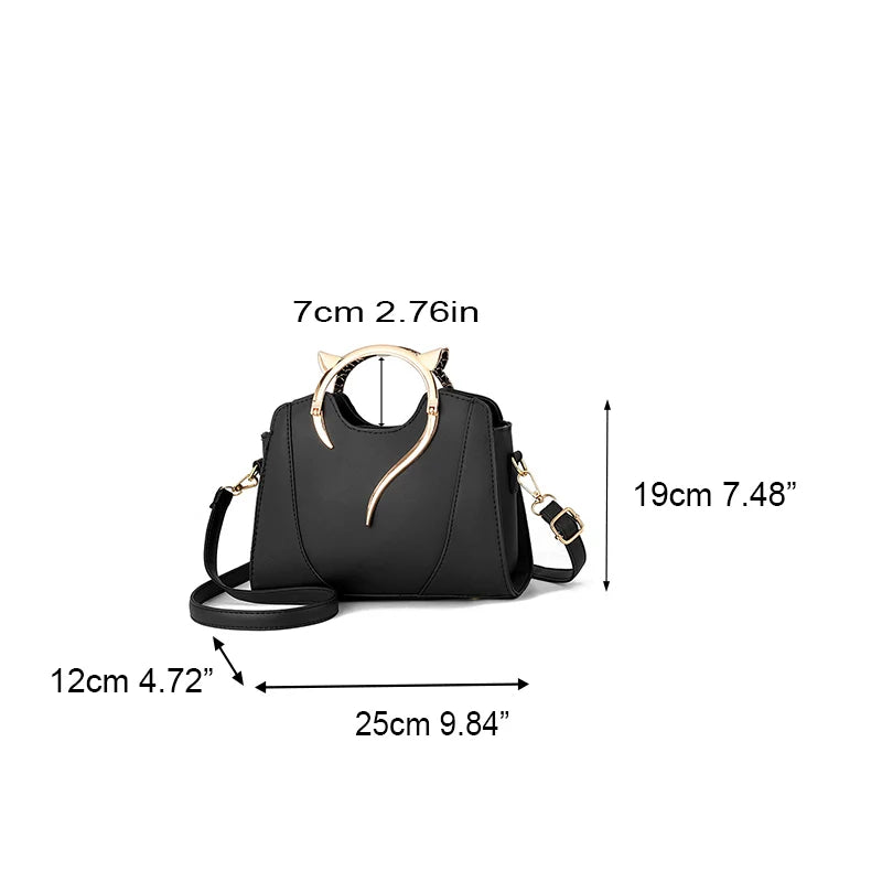 Cat Handle Crossbody Bag
