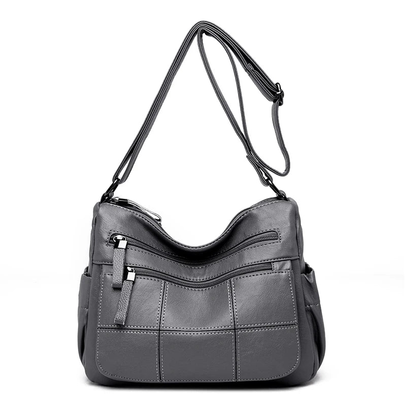 Waterproof Leather Crossbody Bag