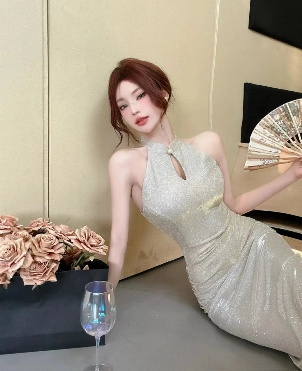 Chain Detail Bodycon Dress