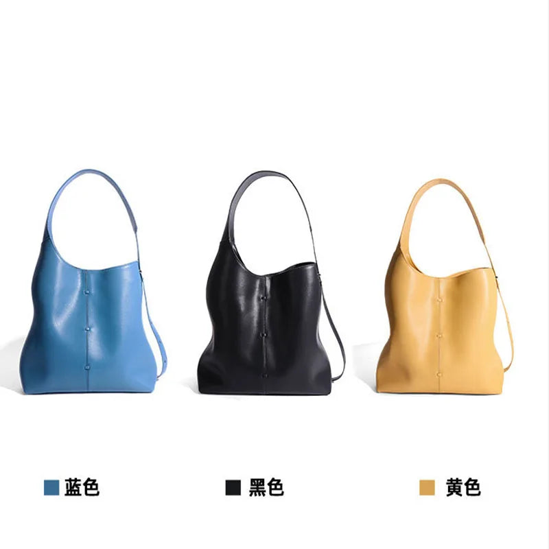 Genuine Leather Underarm Bag