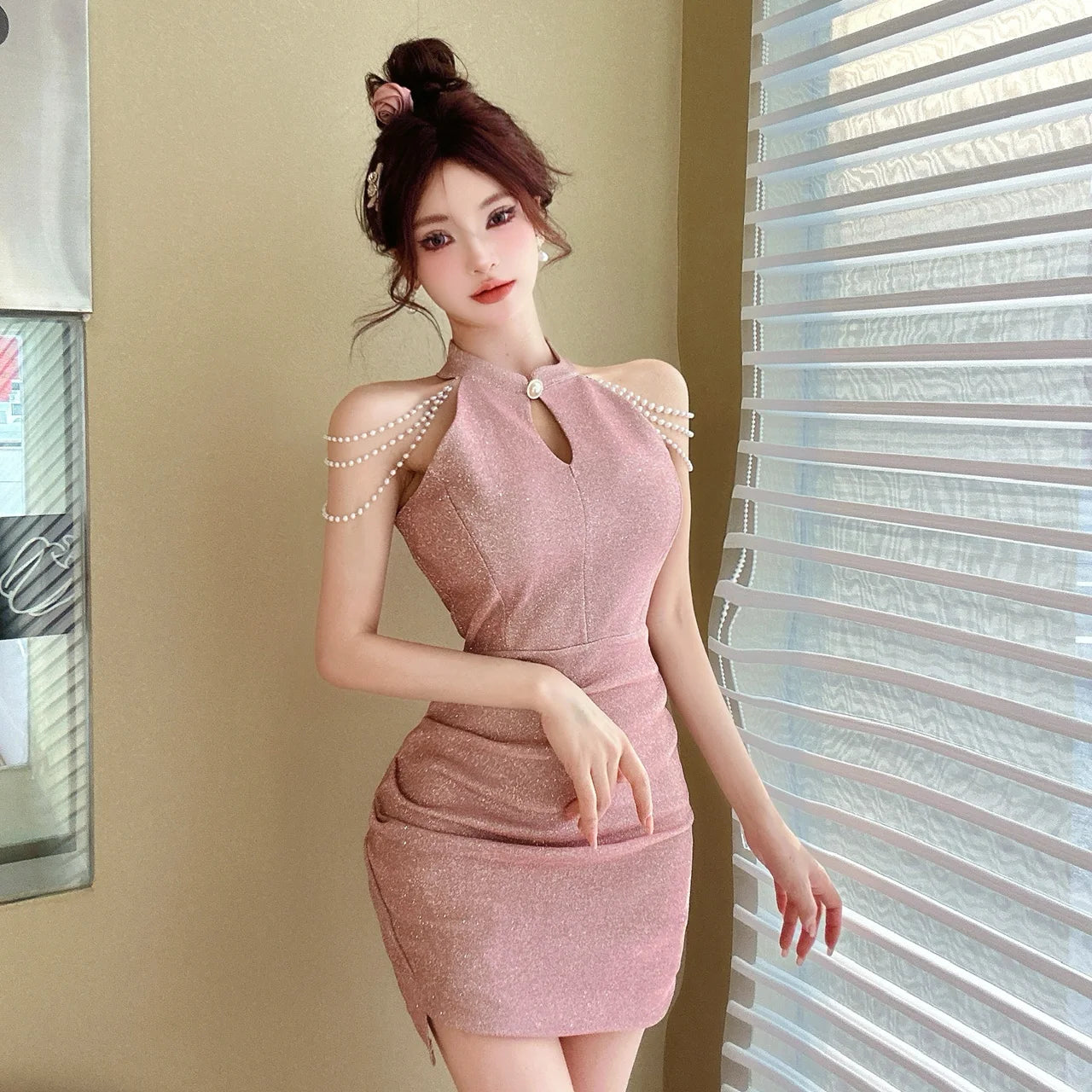 Chain Detail Bodycon Dress