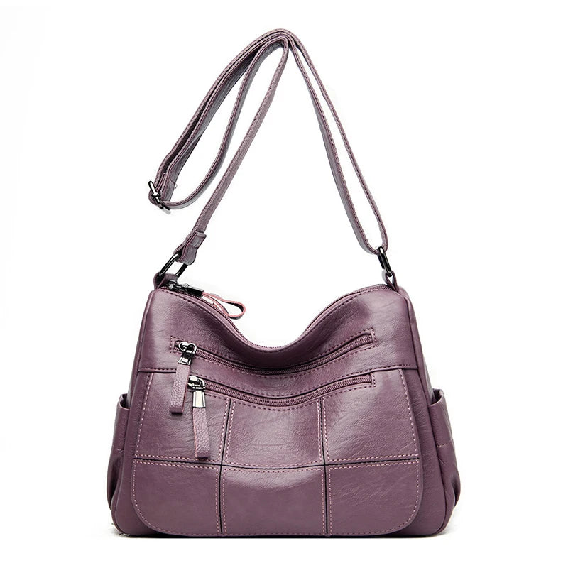 Waterproof Leather Crossbody Bag