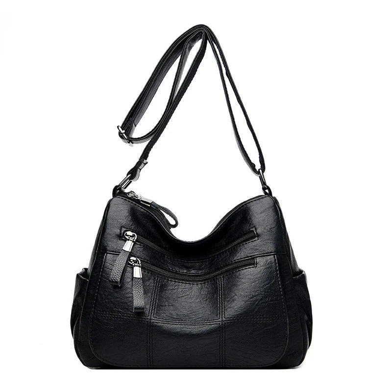 Waterproof Leather Crossbody Bag