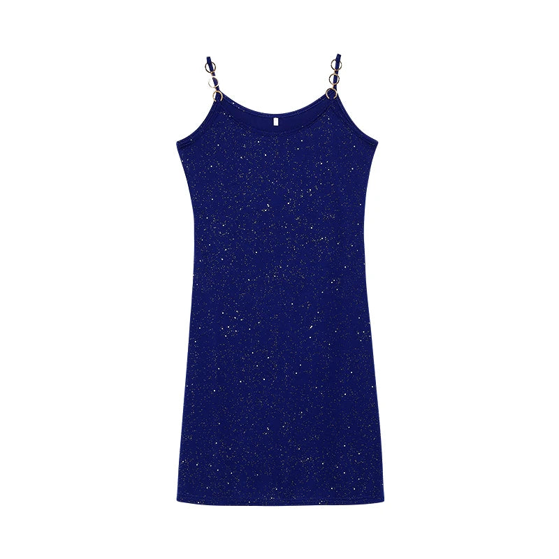 Rhinestone Sling Mini Dress