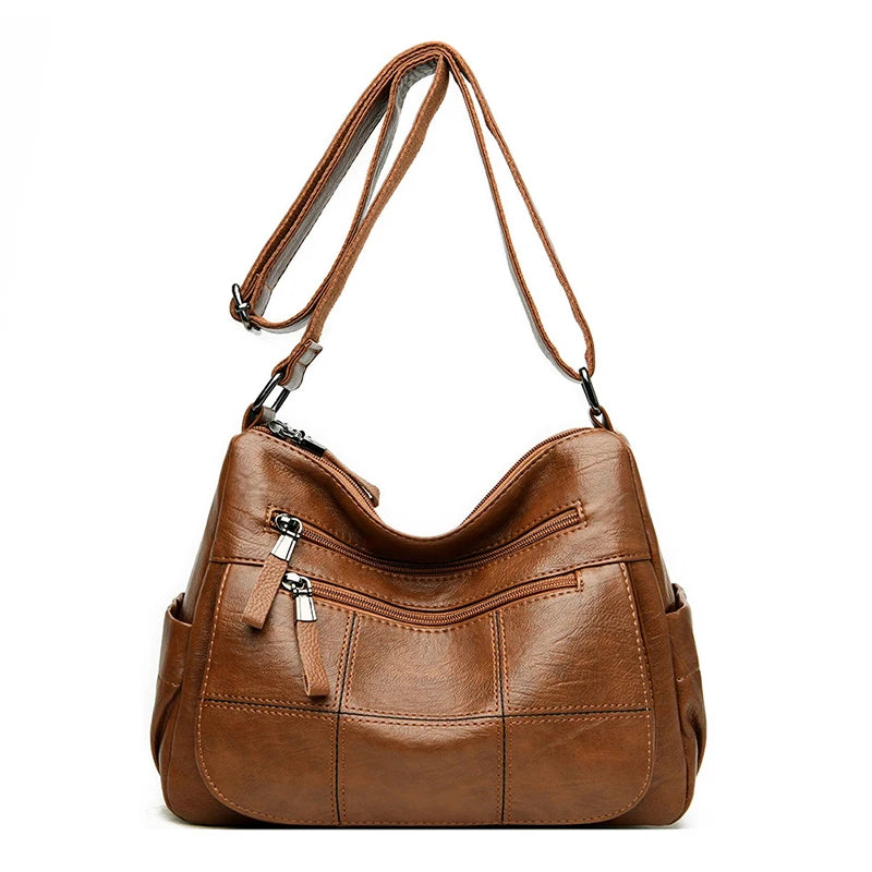 Waterproof Leather Crossbody Bag