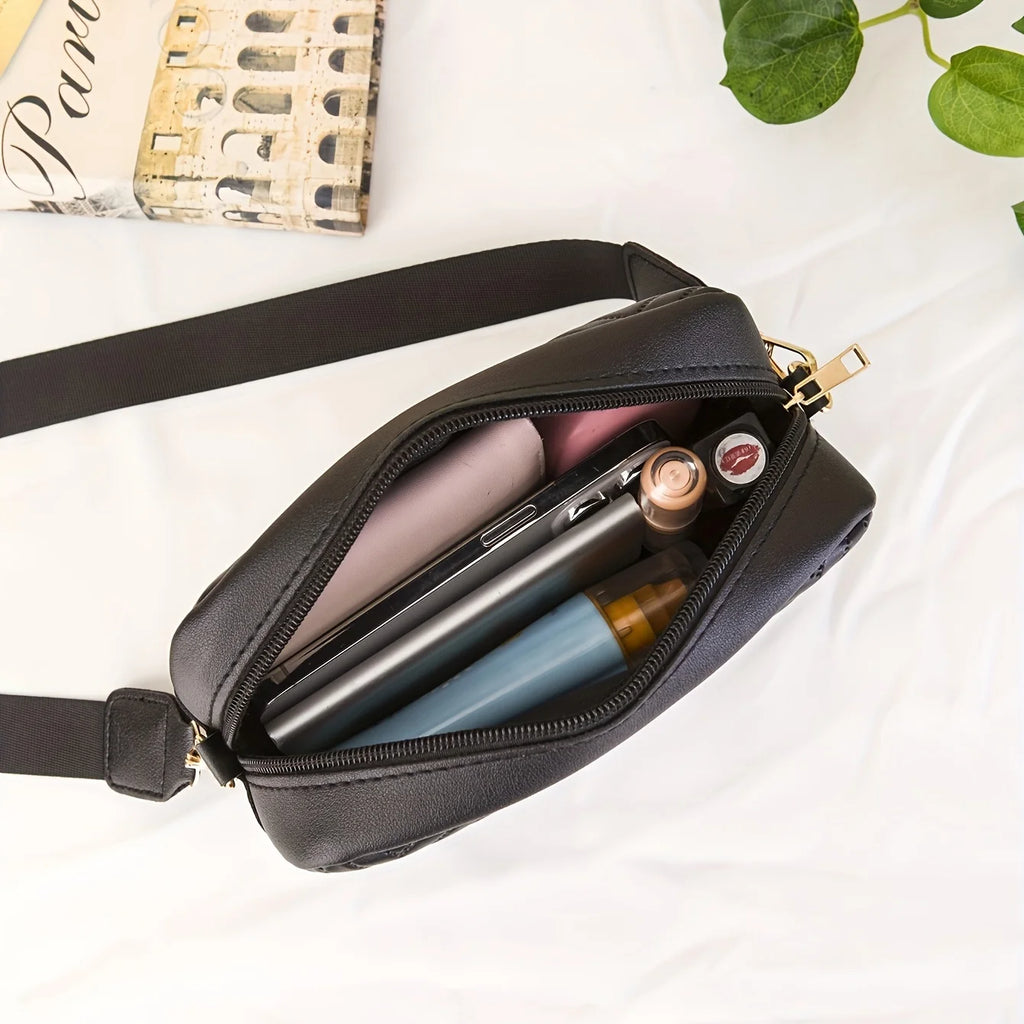 Quilted Crossbody Bag & Wallet